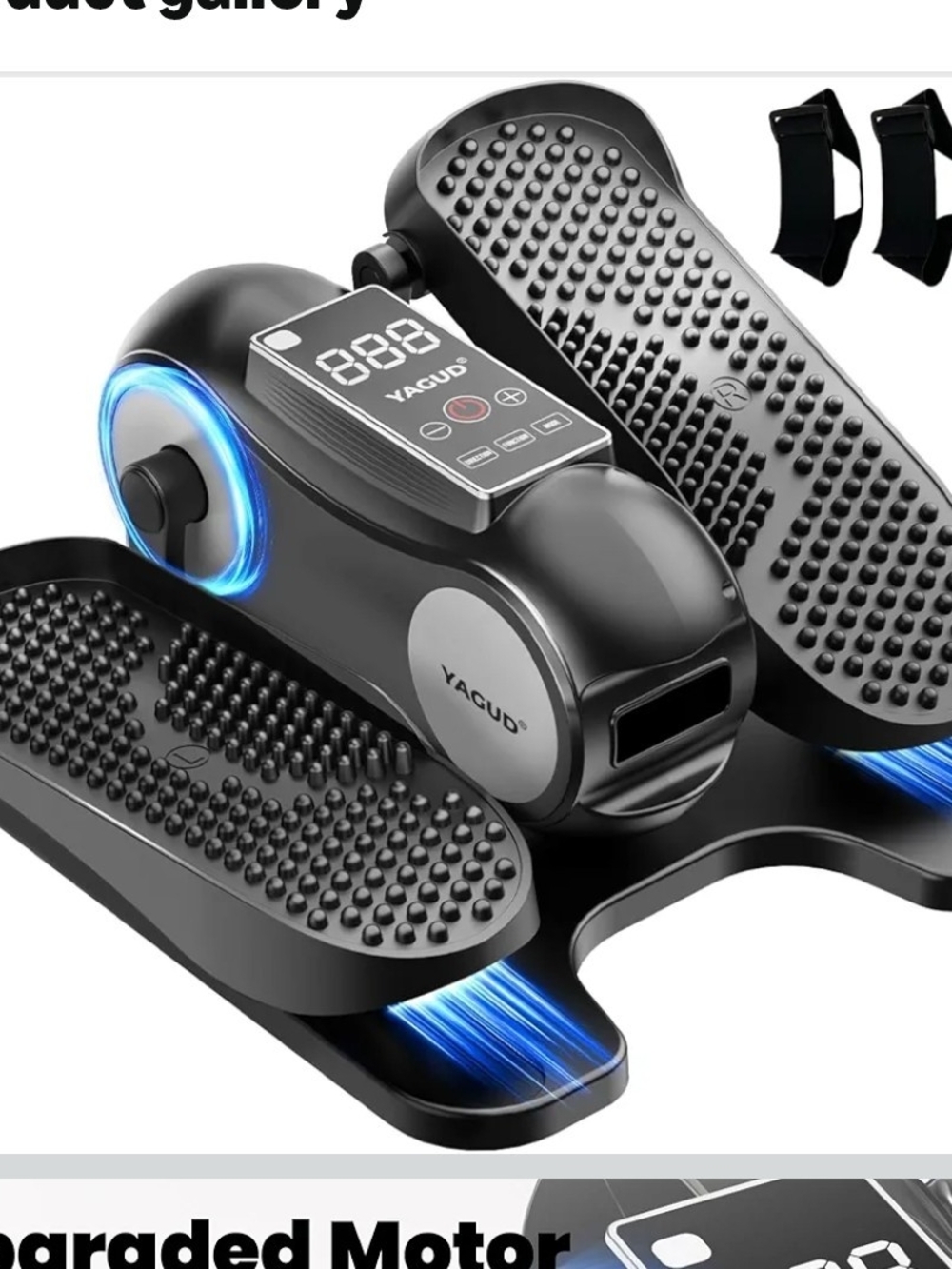 Yagud Under Desk Electric Elliptical Leg Exerciser Remote 12 Speeds